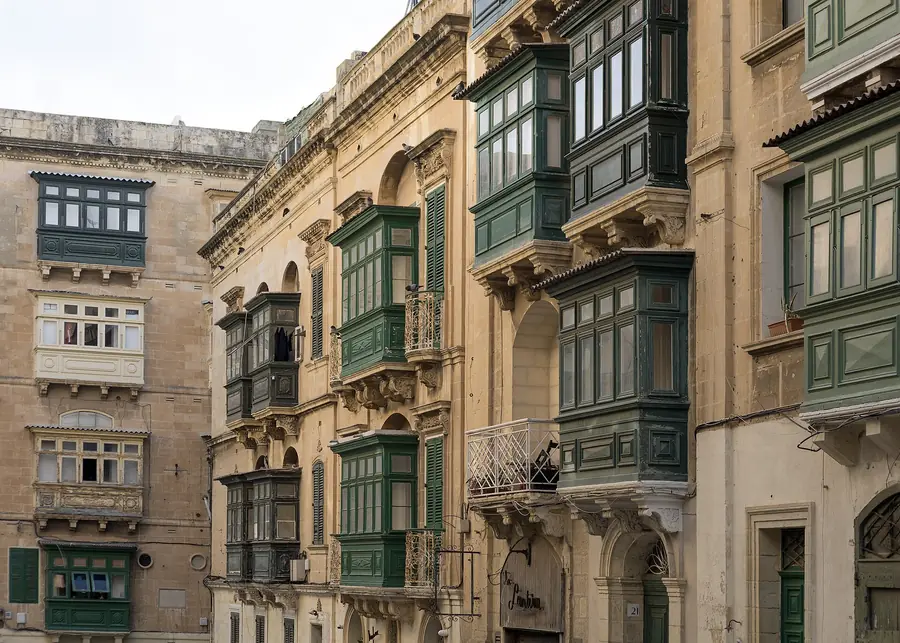 Traditional Maltese balconies